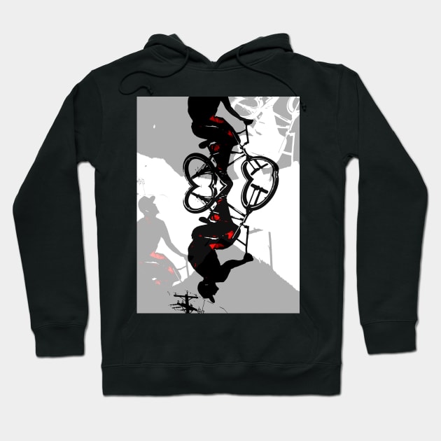 Back-Flip Chaos - BMX Rider Hoodie by Highseller